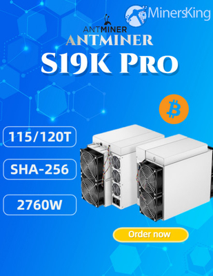 Bitmain S19k Pro BTC Asic Miner 115th/S Bitcoin Asic Maschine