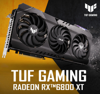 Grafikkarte-Bergbau Hochleistung Rx 6800xt manipulieren gebissene Grafikkarte 16gb 256